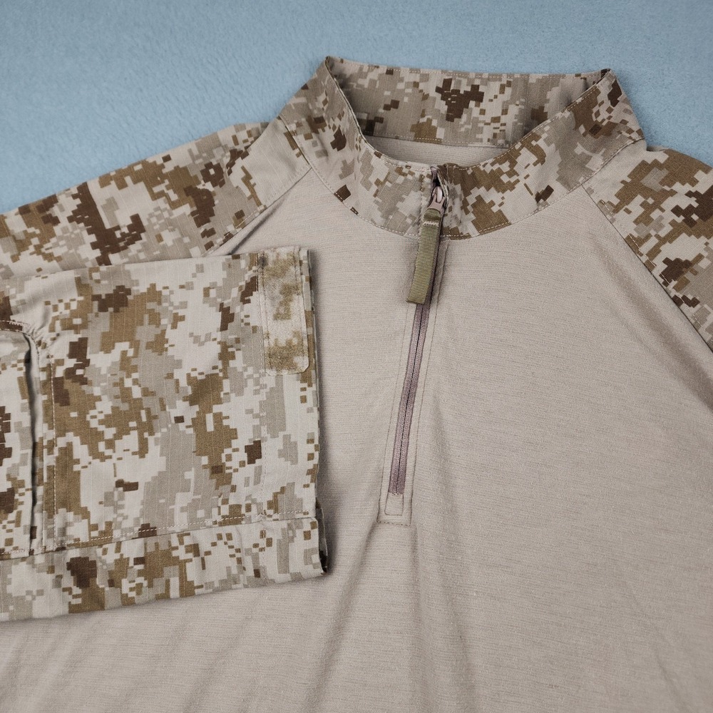 Patagonia Level 9 Combat Shirt Mens Large Camo Long Sleeve Polartec Power Dry L9